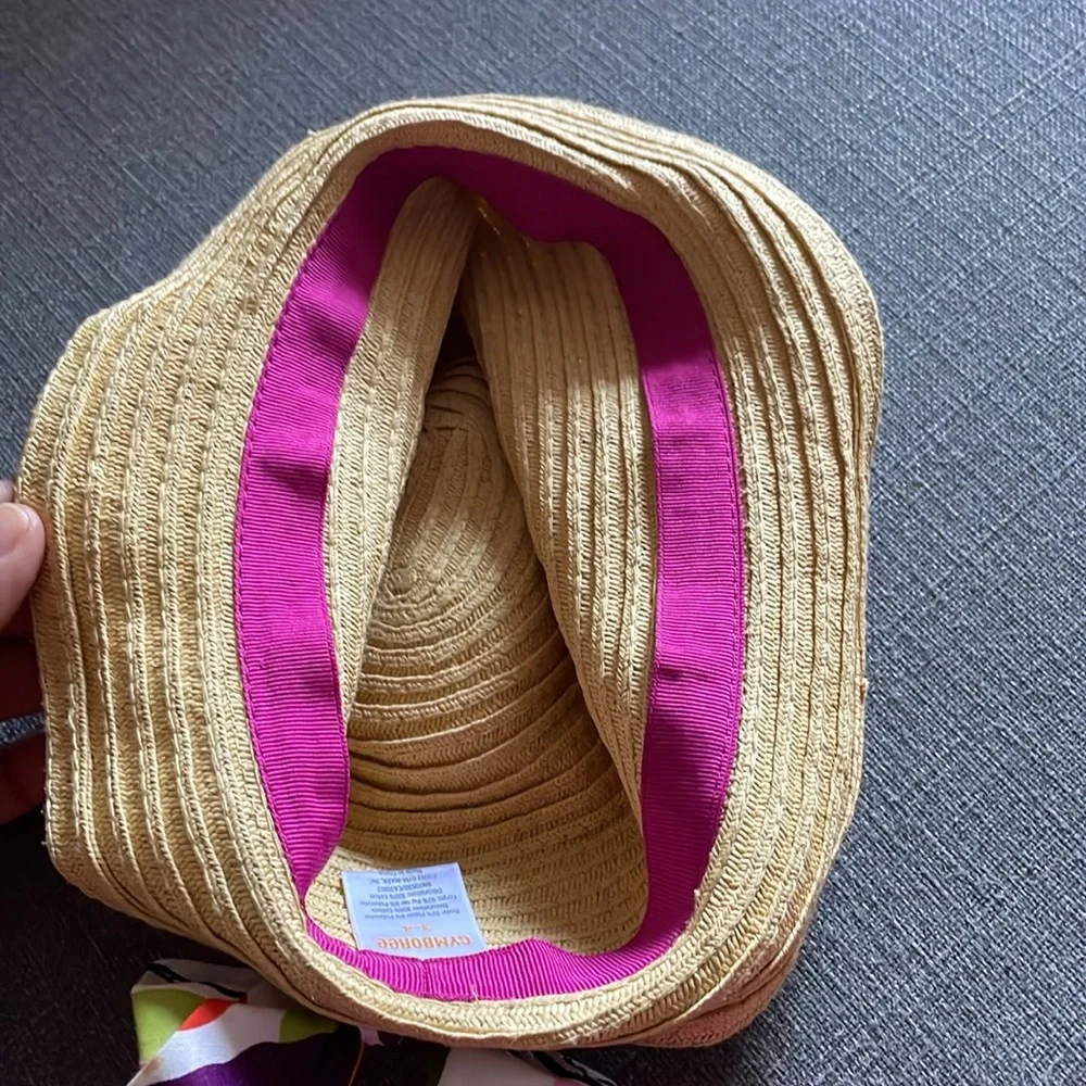 Gymboree Straw Floral with bow hat